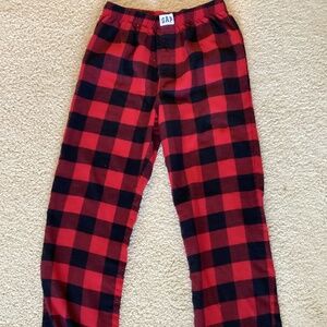 Gap red / black pajama pants in size 12
